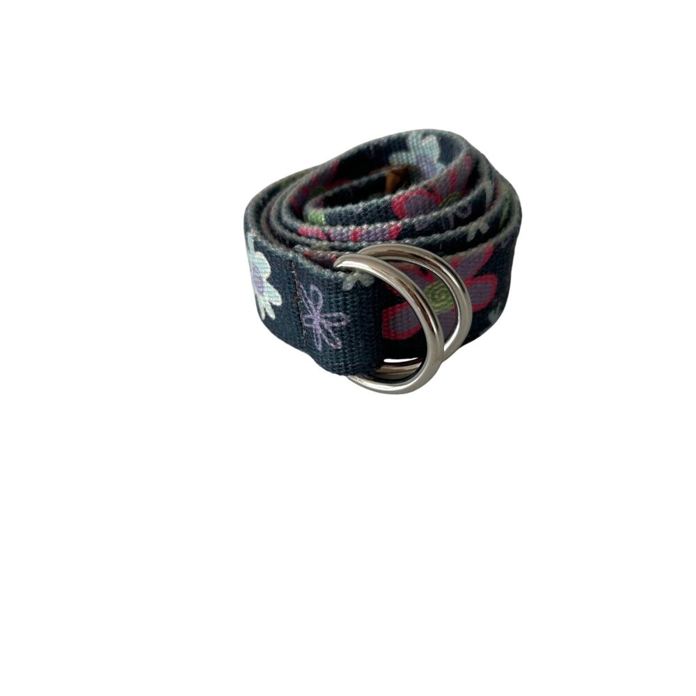 Thomas Bates Pink and Green Retro Floral Print Fabric Belt